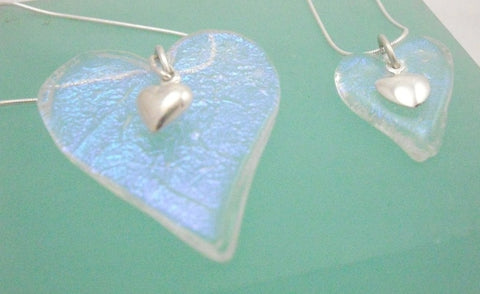 Pastel Hearts With Silver Charm