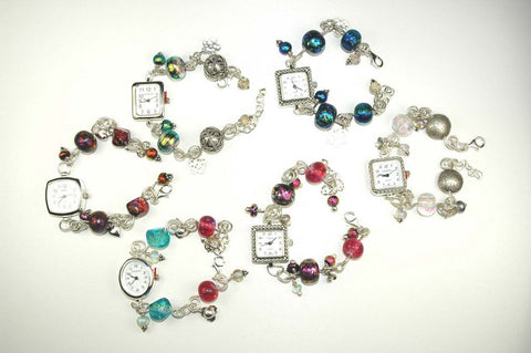 Lucky dip beaded charm watches